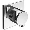 Image de Keuco Raccord de flexible ixmo 59592 Support avec douchette Chromé, rosace carré, 59592010002