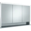 Image de Keuco Vis pour panneaux portes courtes Royal Lumos 120x73x16cm, avec Abl, blanc, 3 portes, alu anodisé