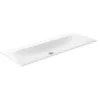 Image de KEUCO X-LINE lavabo à encastrer en céramique, 1208x17x494mm, sans trou pour robinet, blanc, 33180311200