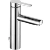 Image de Keuco Mitigeur lavabo monocommande Plan bleu alu./fin., grand modèle, avec garniture de vidage
