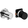 Image de Keuco Kit de montage IXMO SOLO vc, ensemble thermostat de douche encastré, raccord flexible, rond