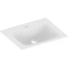 Image de Keuco Lavabo céramique X-Line 46,5x1,7x38,3cm, pour 1 robinet L, sans trop-plein, blanc