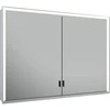 Image de Keuco Vis pour panneau porte longue Royal Lumos 100x73x16cm, o Abl, WV, 2 portes, alu anodisé argenté