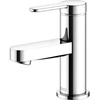 Image de Keuco Mitigeur monocommande pour lavabo 60 IXMO 59504 sans tirette, plat, rosace droite/gauche chromé