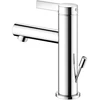 Image de Keuco Mitigeur monocommande pour lavabo 100 IXMO 59502 avec tirette Pure, rosace droite/gauche chromée