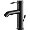 Image de Keuco Mitigeur lavabo 100 IXMO Soft bec 114 mm, avec garniture vidage, noir mat