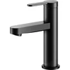 Image de Keuco Mitigeur lavabo monocommande 100 IXMO Flat, bec 109 mm, sans garniture, noir mat