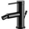 Image de Keuco Mitigeur monocommande pour bidet IXMO 59509 avec vidage, soft, rosace droite/gauche noire