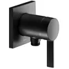 Image de KEUCO IXMO Pure Mitigeur monocommandé pour douche avec raccord de flexible, rosace carrée, 59552379502, Couleur: Noir mat