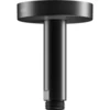 Image de Keuco Bras de douche A 100mm, noir mat, raccord plafond, rosace ronde