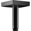 Image de Keuco Bras de douche A 100mm, noir mat, raccord plafond, rosace angle