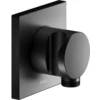 Image de Keuco Raccord flexible IXMO noir mat, avec support de douche, carré