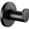 Image de Keuco PLAN porte-serviettes, 5,1 cm, métal noir mat, Made in Germany, pour serviettes et peignoirs de bain, vis et chevilles incluses, patère pour percer