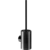 Image de Keuco Garniture brosse WC REVA 12864 Wd.Mod., verre véritable mat, noir mat