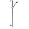 Image de Keuco Set de douche IXMO chromé, rosaces rondes, 3 types de jets