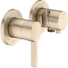 Image de KEUCO EDITION 400 Set de mitigeur monocommande encastré 2 voies avec raccord de flexible et support de douche, 51551031221, Couleur: bronze brossé