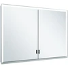 Image de Keuco Vis pour panneau de particules porte longue Royal Lumos 100x73x13cm, s/ouvr., WV, 2p., alu anodisé argent