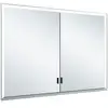 Image de Keuco Vis à bois porte longue Royal Lumos 100x73x13 cm, sans abattant, blanc, argenté anodisé