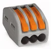 Image de Wago 222-413 Bloc de raccordement pour 3 conducteurs avec leviers, 4 mm maximum Paquete de 50 gris
