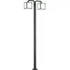 Image de TRIO, Potelets, Cubango incl. 2 x LED,E27,6,0 Watt,3000K,470 Lm. Plastique, Blanc, Corps: Fonte daluminium, Anthracite L:61,5cm, L:18,0cm, H:200,0cm IP54