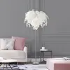 Image de Reality Leuchten Lampadaire Leavy, hauteur 180 cm, chrome/blanc, métal/plastique