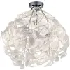 Image de RL LIVE YOUR LIGHT Leavy R60461001 Plafonnier Nickel Métal Mat Abat-jour Plastique Blanc 1 x E27