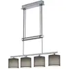 Image de Trio Leuchten Jojo 305400411 Garda Suspension Nickel Mat E14 Parasol Gris 13,5 x 77 x 150 cm