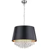 Image de TRIO, Suspension, Loreley 3xE14, max.40,0 W Plastique, Transparent claire, Corps: metal, Chrome Ø:50,0cm, H:150,0cm IP20