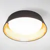 Image de Reality Leuchten Noir et or - plafonnier LED Ponts rond