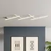 Image de Trio Lighting Plafonnier LED pivotant Indira, variateur d'intensité nickel
