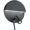 Image de Trio Leuchten Mario 222370232 Applique murale LED en métal Noir mat avec LED 6 W + 2,3 W, 222370231