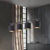 Image de Reality Leuchten Suspension Tommy, noir/or, longueur 75 cm, 4 lampes, tissu