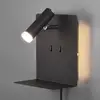 Image de Trio Lighting Applique murale LED élément avec tablette noir mat