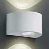 Image de Reality Leuchten Applique d'extérieur LED Rosario ronde, blanche