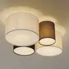 Image de Trio Lighting Plafonnier Hotel avec quatre abat-jour en tissu