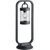 Image de Trio Leuchten Sambesi 504160142 Lampadaire d'extérieur, en fonte d'aluminium, couleur : noir mat et acrylique transparent, avec culot :1 x E27