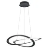 Image de Trio Suspension Oakland 71 cm LED en acier/acrylique noir/blanc
