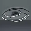 Image de Trio Lighting Plafonnier LED Gale, 80 cm, noir mat