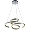 Image de Trio Leuchten Francis 371310105 Suspension LED en aluminium brossé avec variateur d'intensité 52 W