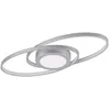 Image de Reality, Plafonnier, Galaxy incl. 1 x LED,SMD,28,0 Watt,3000K,3400 Lm. Corps: Métal, Titane L:57,0cm, L:23,0cm, H:4,0cm Réglable avec interrupteur,IP20