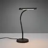 Image de Trio Lighting Lampe à poser Curtis avec bras flexible et variateur d'intensité noir