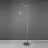 Image de Trio Lighting Lampadaire à éclairage indirect LED Barrie avec lampe de lecture en laiton
