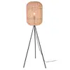 Image de Trio Lighting Lampadaire Runa avec abat-jour sisal