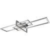 Image de TRIO, Plafonnier, Salinas incl. 1 x LED,SMD,34,0 Watt,3000K,3900 Lm. Corps: Métal, Nickel mat L:100,0cm, L:40,0cm, H:11,5cm Réglable avec interrupteur,IP20,Non variable