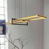 Image de Trio Lighting Suspension LED Salinas, couleur laiton, métal, longueur 110 cm