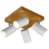 Image de TRIO, Spot, Marley 4xGU10, max.35,0 W Corps: Métal, blanc mat L:22,0cm, L:22,0cm, H:16,0cm IP20,Sans illuminant