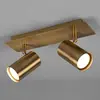 Image de Trio Lighting Spot pour plafond Marley, laiton vieilli, à 2 lampes