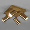 Image de Trio Lighting Spot pour plafond Marley, laiton vieilli, à 4 lampes