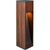 Image de Trio, Potelets, Canning 1xGU10, max.5,0 W Corps: Bois naturel, couleur de bois L:10,0cm, L:10,0cm, H:40,0cm IP44,Sans illuminant,ErP 2017/1369 non requis