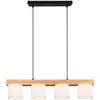 Image de Reality Leuchten Suspension Cameron, à quatre lampes, blanche